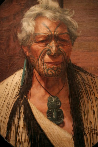 "Aristocrata" Atama Paprangi, cacique da tribo Te Rarawa de Unbekannt Unbekannt
